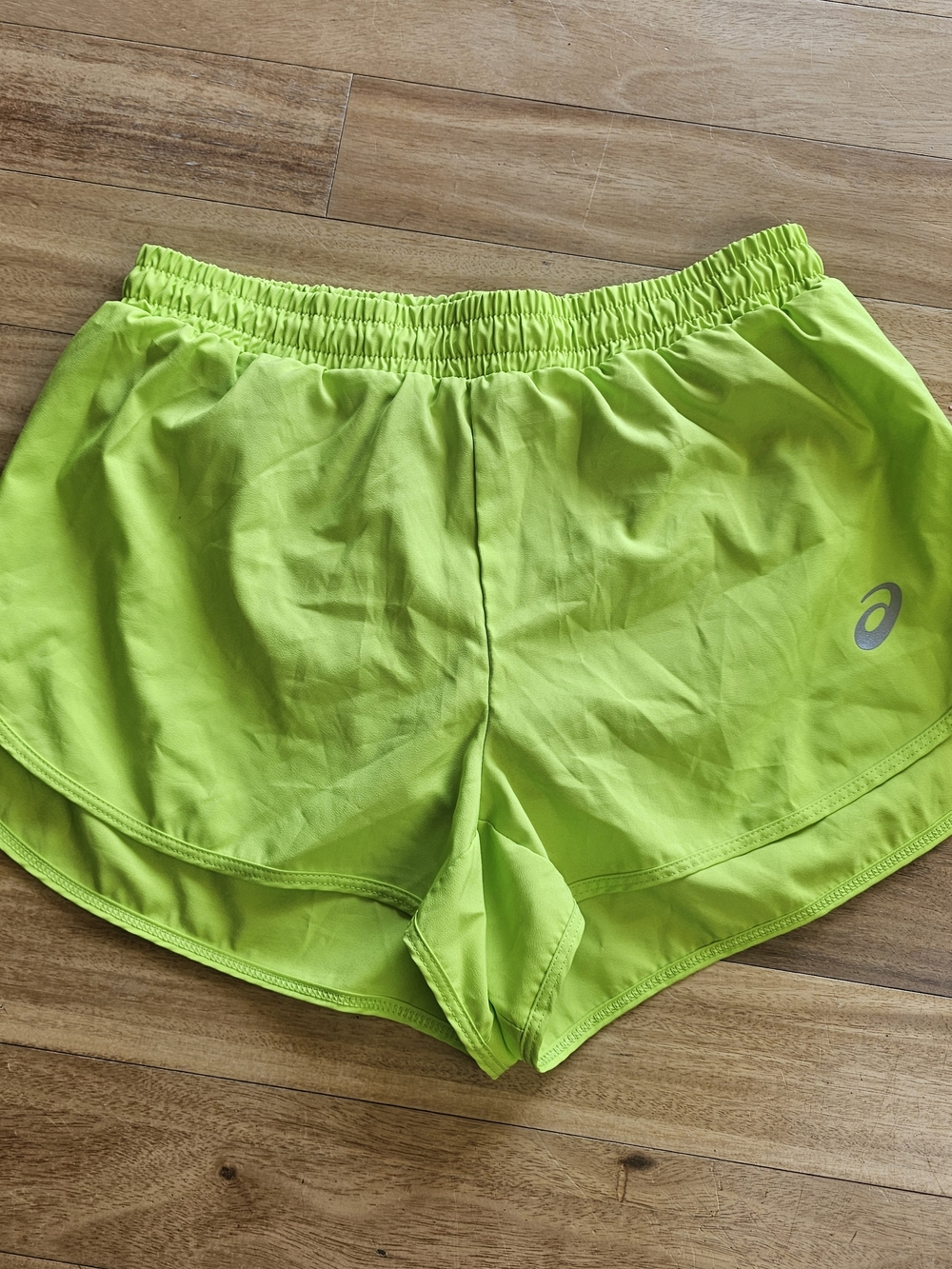 Asics Neon Lime Women's Athletic Shorts Size Medium